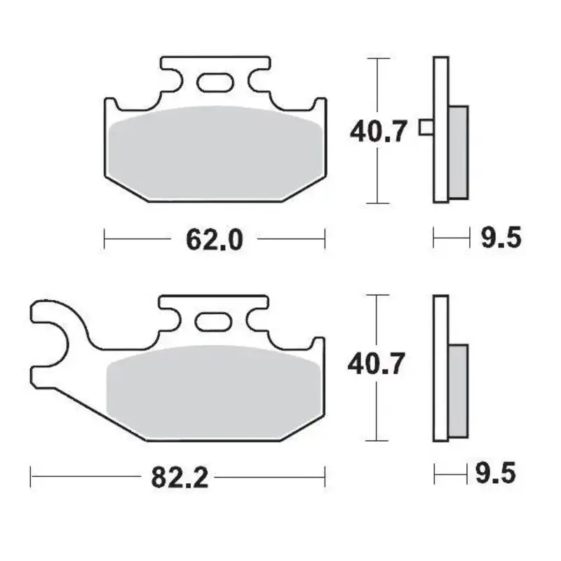 BRAKE PAD ATV SINTER PRO RACING
