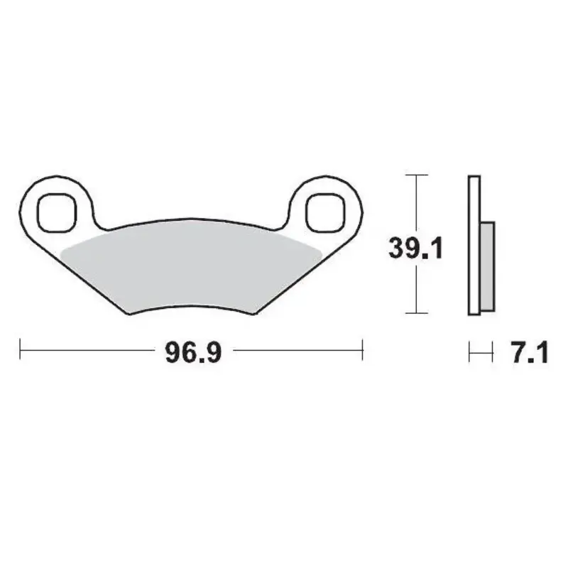 BRAKE PAD ATV SINTER PRO RACING