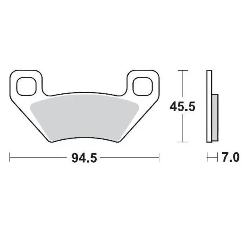 BRAKE PAD ATV SINTER PRO RACING