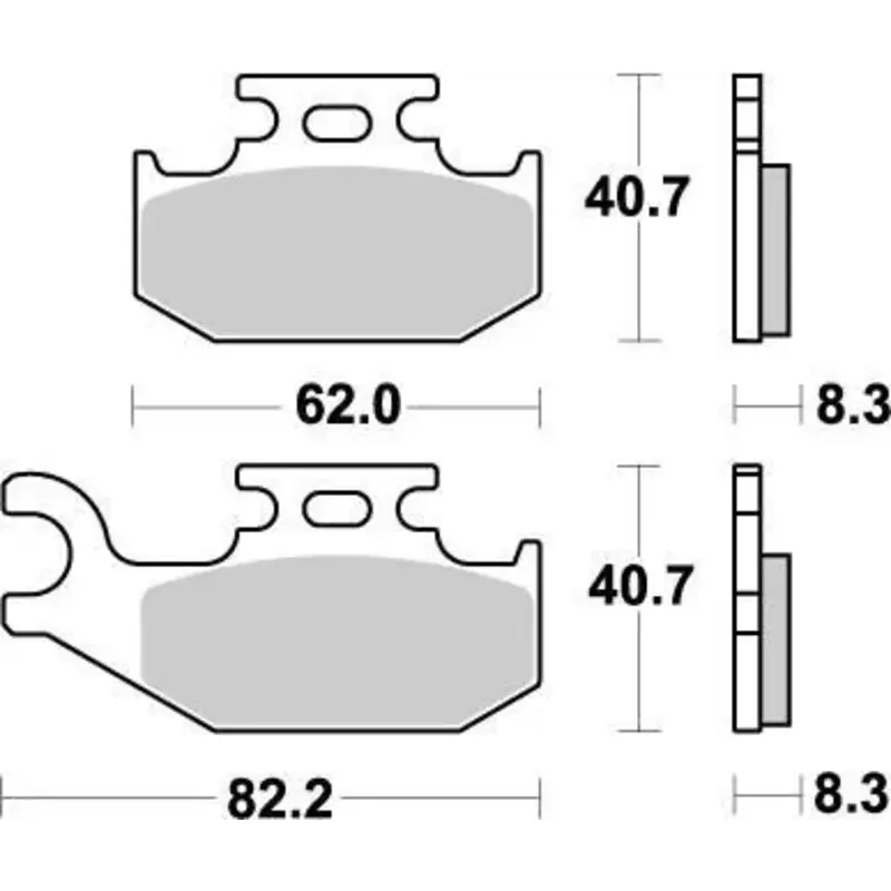 BRAKE PAD ATV NITRO