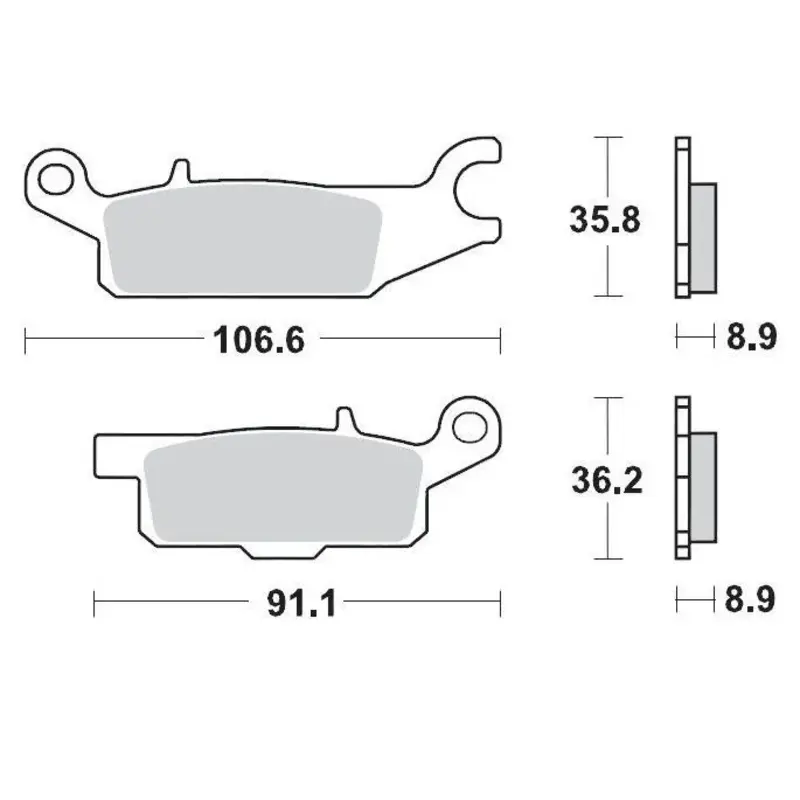 BRAKE PAD ATV NITRO