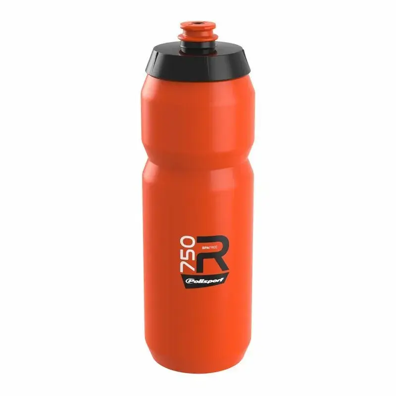 Bidon POLISPORT R750 orange 750ml bouchon à visser