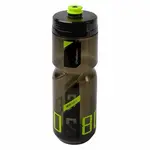 Bidon POLISPORT 700ml S800 clair noir/Lime vert bouchon à visser