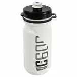 Bidon POLISPORT 600ml C600 blanc/noir bouchon à clipser