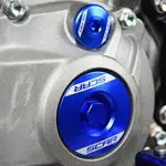 Bouchons carter moteur latéraux SCAR bleu Yamaha
