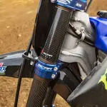 Té de fourche SCAR Offset 25mm bleu Yamaha