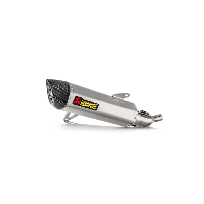SLIP-ON LINE MUFFLER STAINLESS STEEL CARBON END CAP