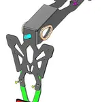 Support Plaque V PARTS Noir