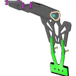 Support Plaque V PARTS Noir