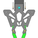 Support Plaque V PARTS Noir