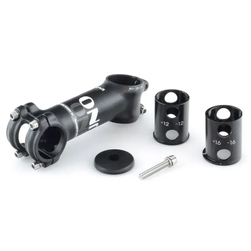 Potence de guidon de vélo UNO L : 110 mm Noir +/- 8º/12º/16º