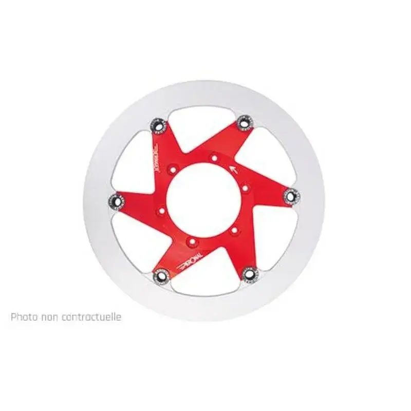 Disque de frein BERINGER Aeronal fonte flottant rouge - H31FR