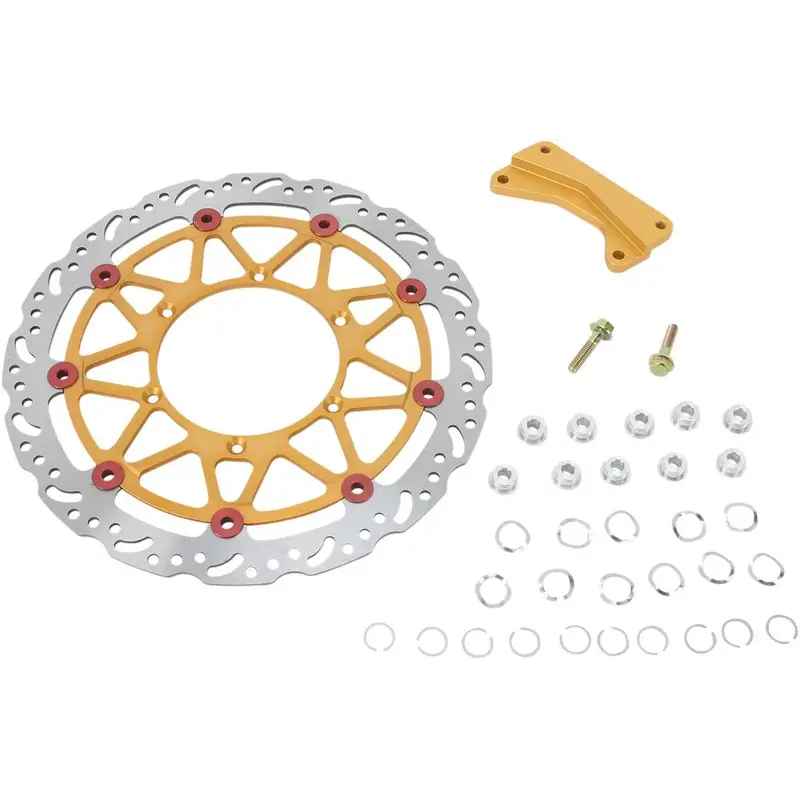 BRAKE ROTOR KIT SUPERMOTO FLOATING CONTOUR WAVE,WITH CALIPER BRACKET
