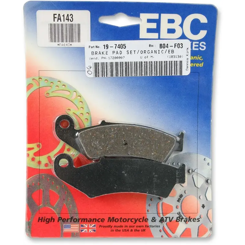 BRAKE PAD FA SERIES ORGANIC