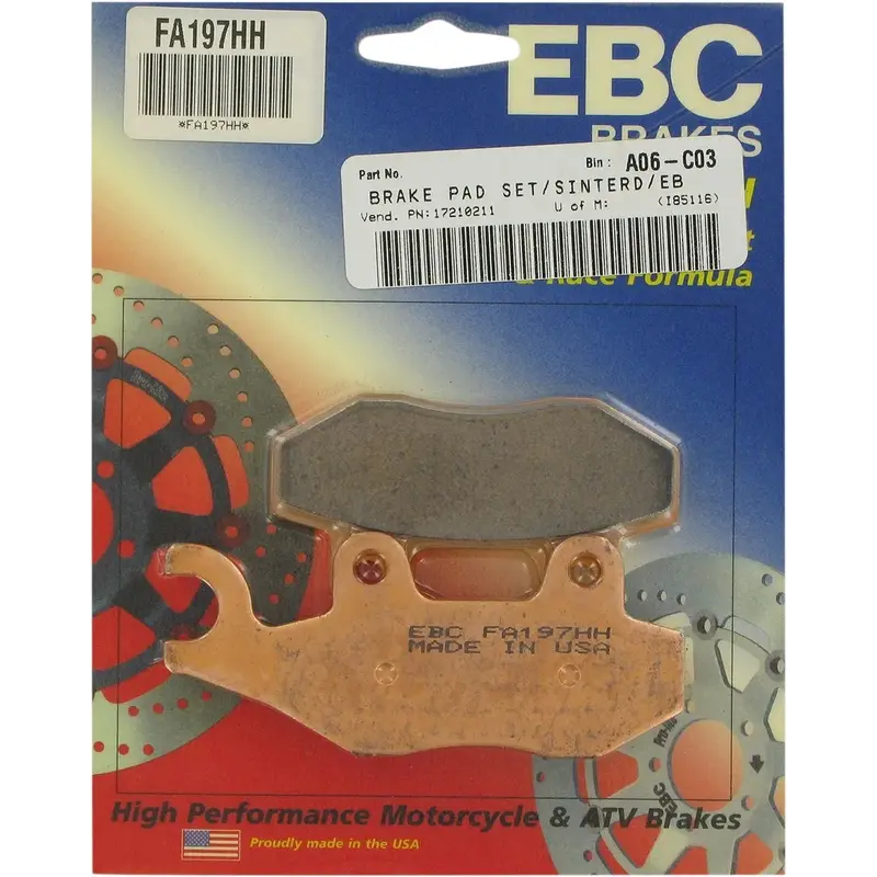 BRAKE PAD FA-HH SERIES SINTERED METAL