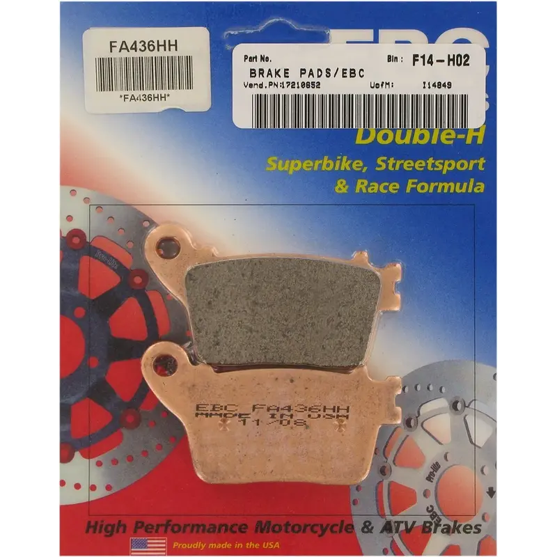 BRAKE PAD FA-HH SERIES SINTERED METAL