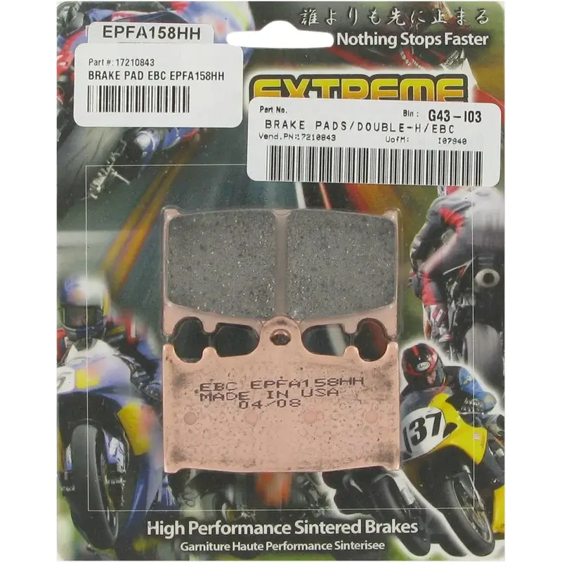 BRAKE PAD EPFA-HH SERIES SINTERED METAL
