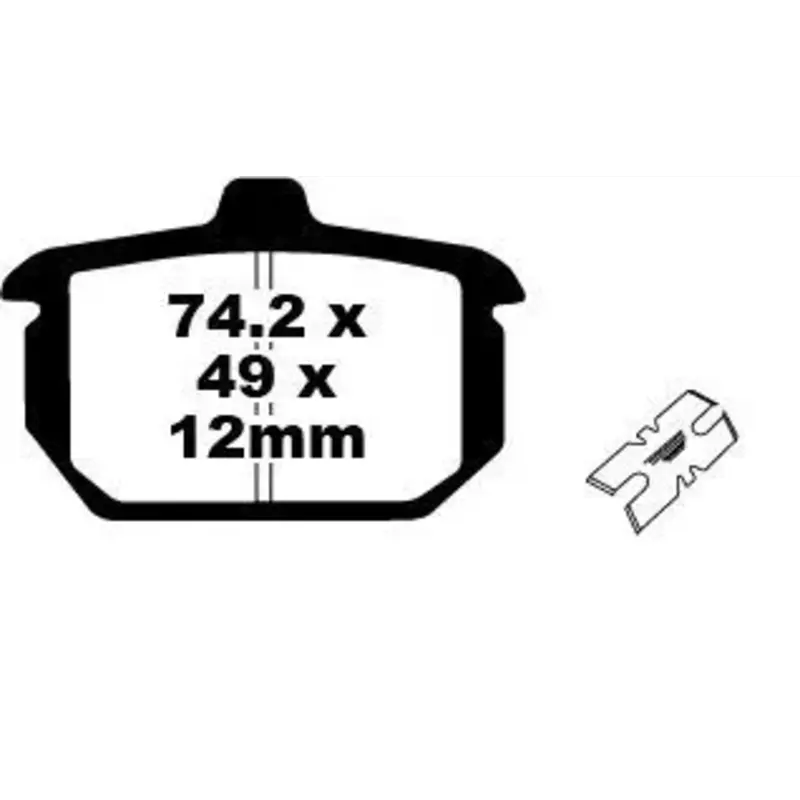 BRAKE PAD FA-HH SERIES SINTERED