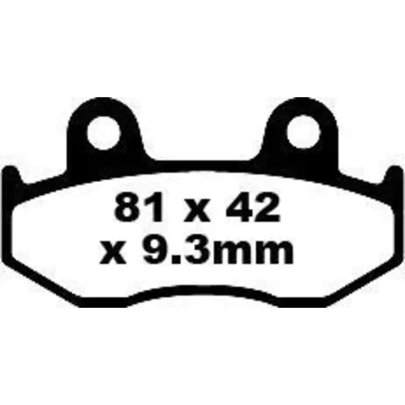 BRAKE PAD SFA-HH SERIES SINTERED SCOOTER