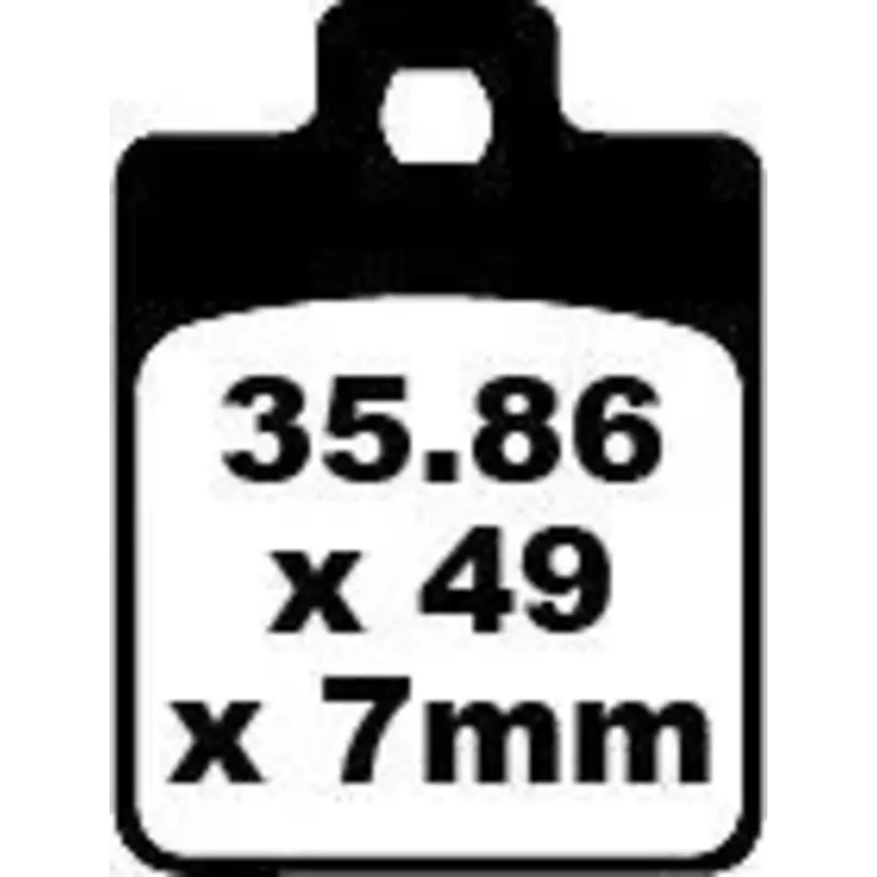 BRAKE PAD SFA-HH SERIES SINTERED METAL SCOOTER