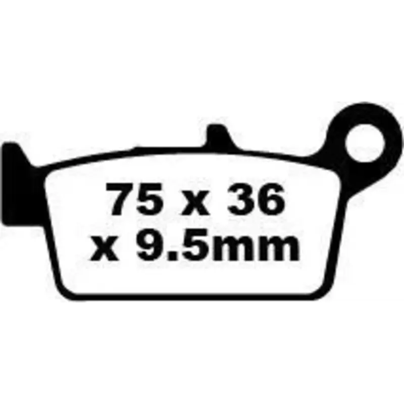 BRAKE PAD SFA-HH SERIES SINTERED METAL SCOOTER