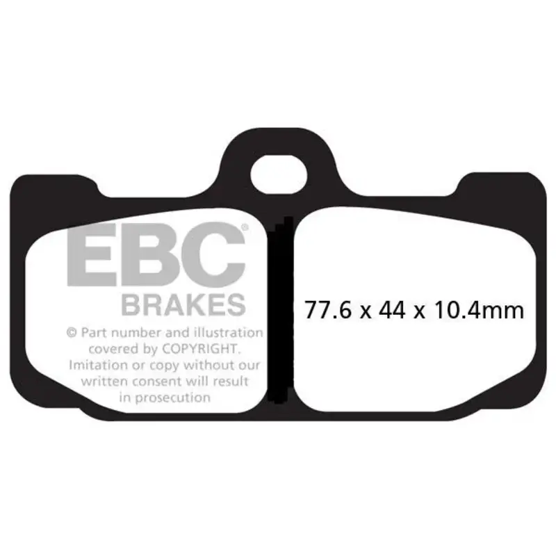 BRAKE PAD EPFA-HH SERIES SINTERED METAL