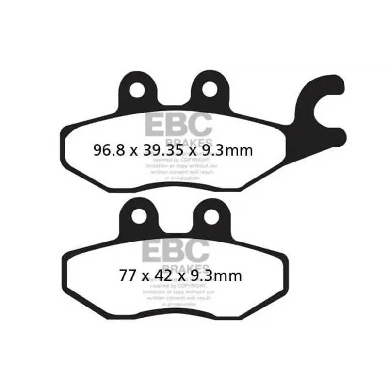 BRAKE PAD SFA-HH SERIES SINTERED METAL SCOOTER