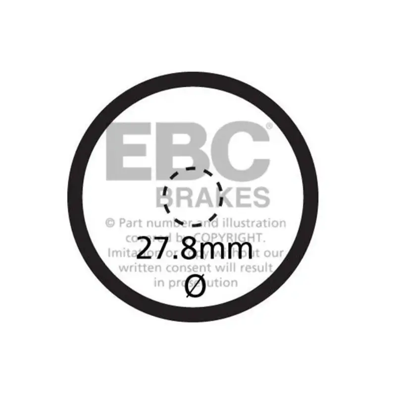 BRAKE PAD SFA-V SERIES SINTERED METAL/ORGANIC COMPOUND