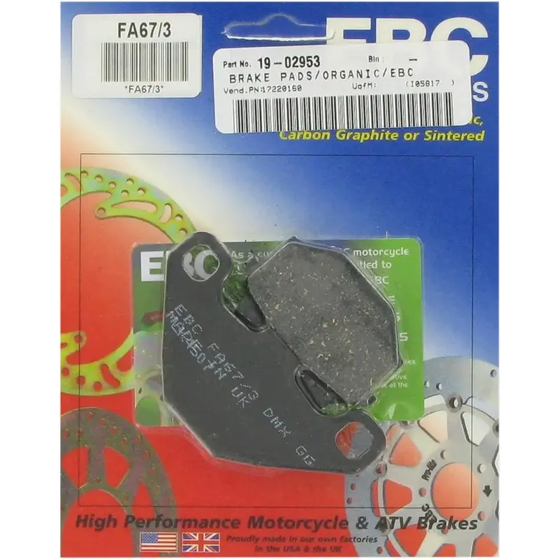 BRAKE PAD FA SERIES ORGANIC