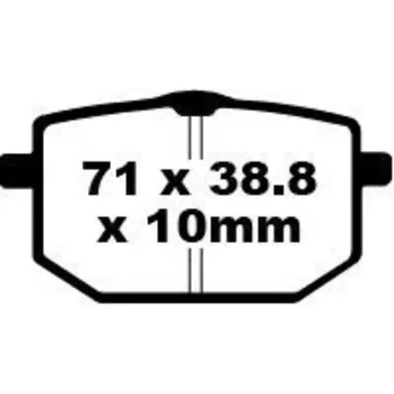 BRAKE PAD FA SERIES ORGANIC