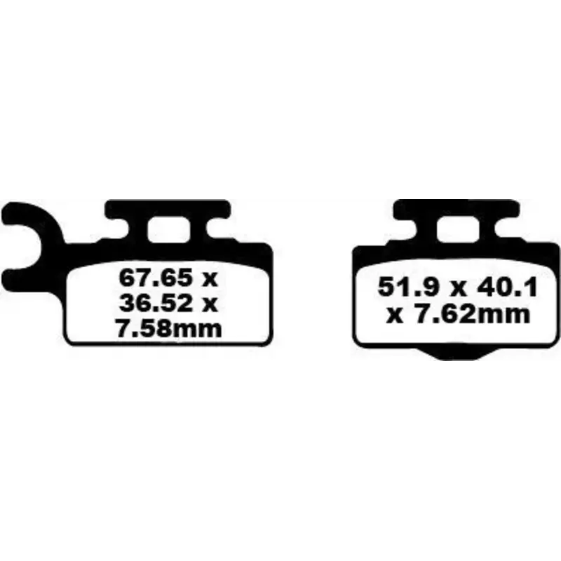 BRAKE PAD FA-TT SERIES CARBON FIBER OFFROAD