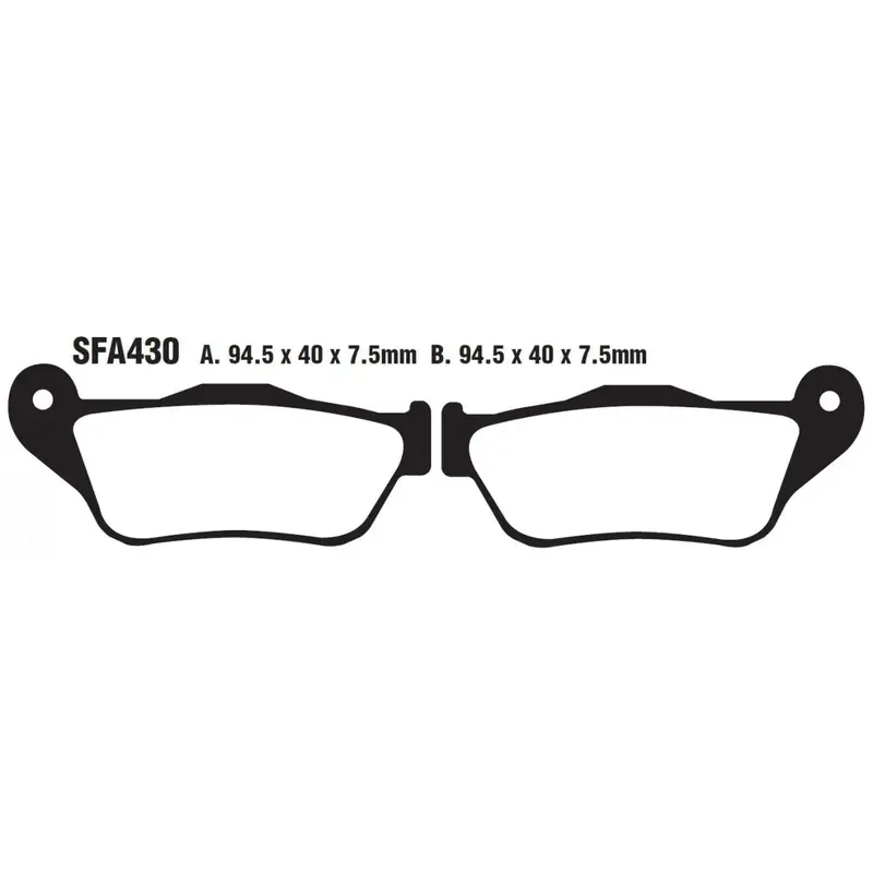 BRAKE PAD SFA SERIES ORGANIC