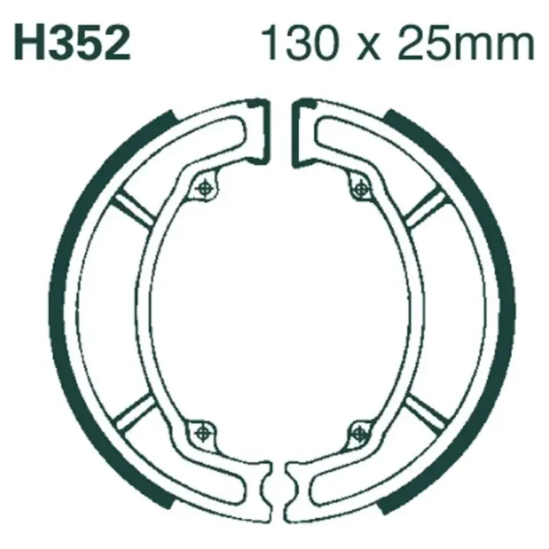 BRAKE SHOE PLAIN SERIES ORGANIC