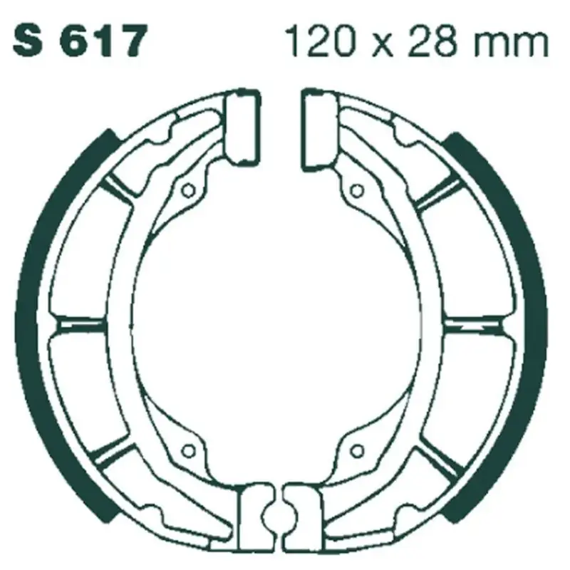 BRAKE SHOE PLAIN SERIES ORGANIC
