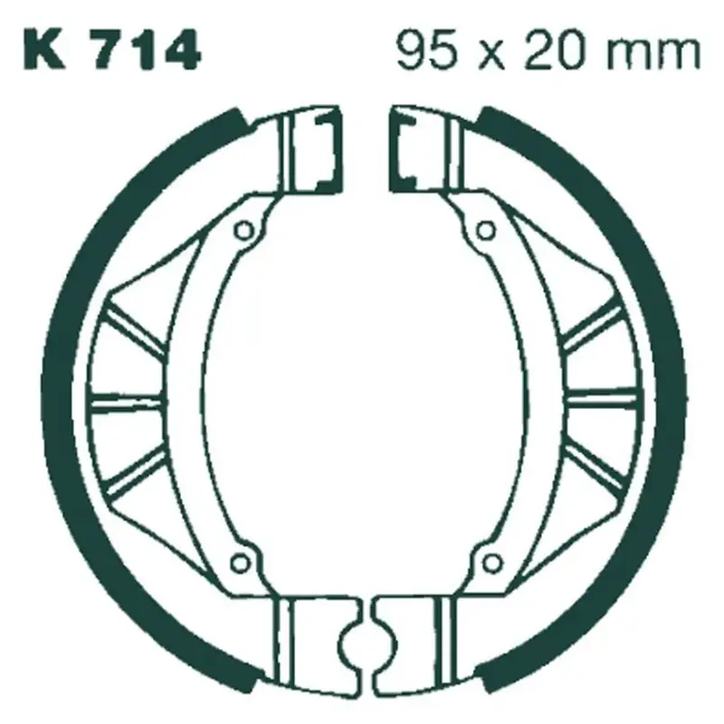BRAKE SHOE PLAIN SERIES ORGANIC