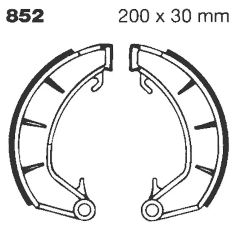 BRAKE SHOE PLAIN SERIES ORGANIC
