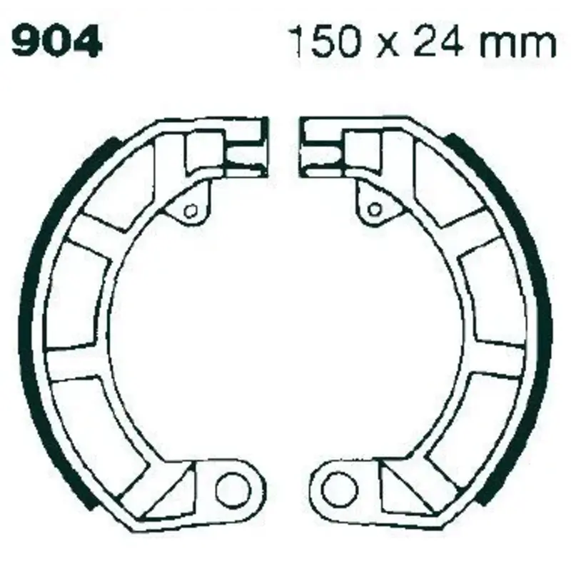 BRAKE SHOE PLAIN SERIES ORGANIC
