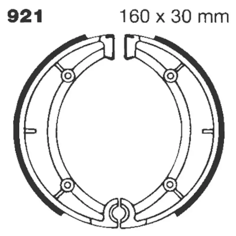 BRAKE SHOE PLAIN SERIES ORGANIC