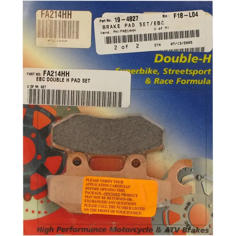 BRAKE PAD FA-HH SERIES SINTERED METAL