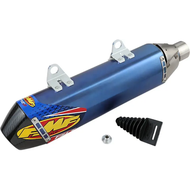 FACTORY 4.1 RCT SLIP-ON MUFFLER TITANIUM & CARBON BLUE ANODIZED HUSQVARNA