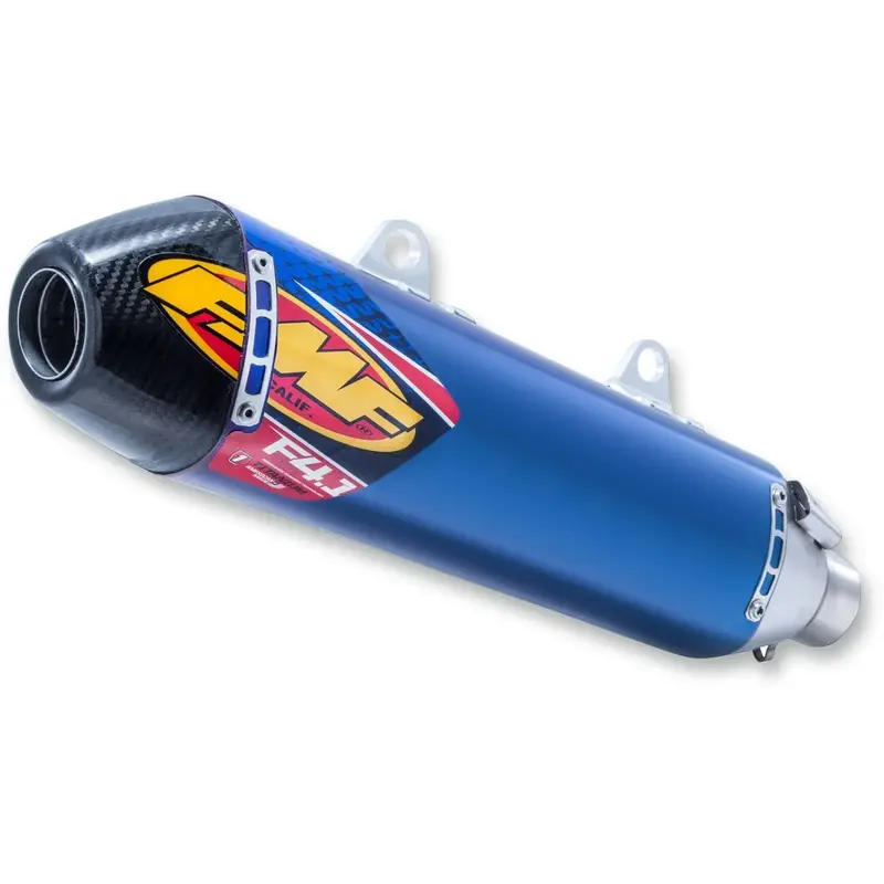 FACTORY 4.1 RCT SLIP-ON MUFFLER TITANIUM & CARBON BLUE ANODIZED KTM
