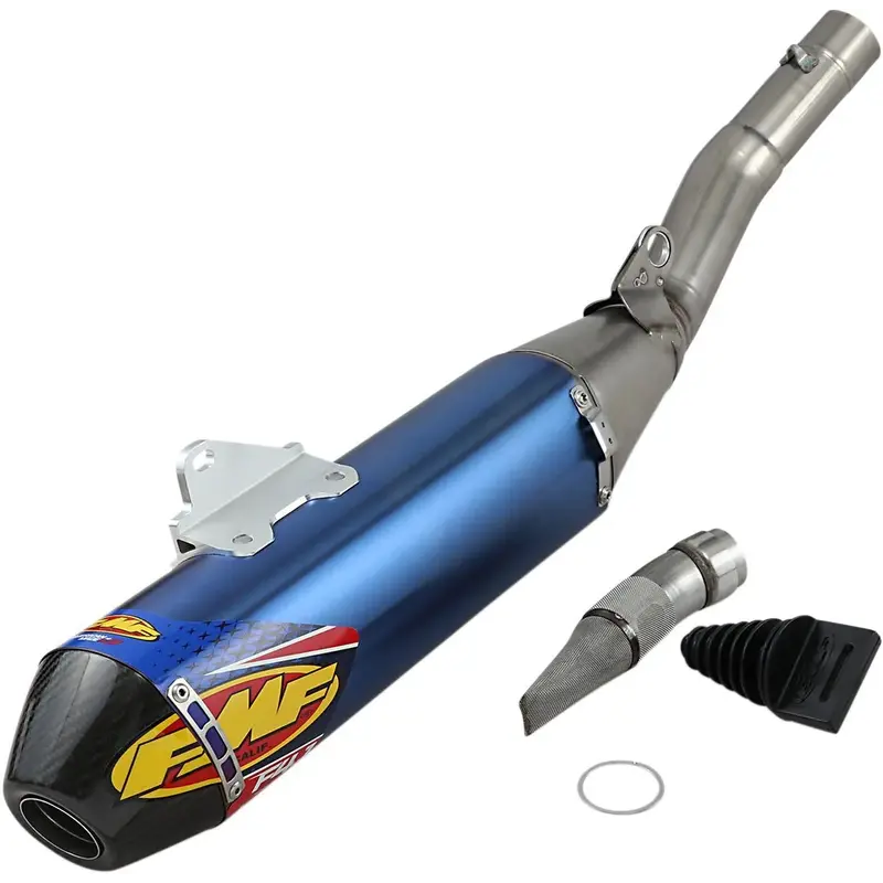 MUFFLER FACTORY 4.1 RCT TITANIUM ANODIZED SL (Slip-On) W/ CARBON CAP