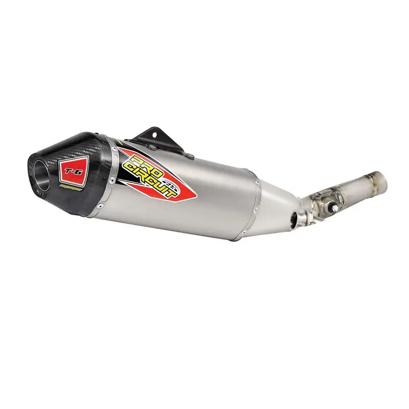 EXHAUST SYSTEM T-6 EURO STAINLESS WITH TITANIUM CANISTERS & CARBON END CAP