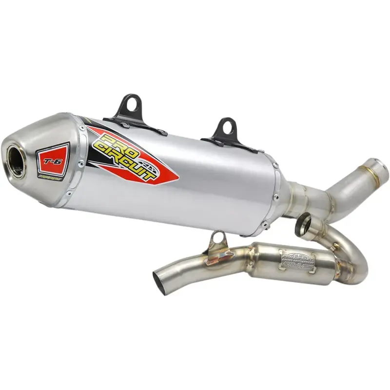 EXHAUST SYSTEM T-6 EURO STAINLESS WITH TITANIUM CANISTERS & CARBON END CAP