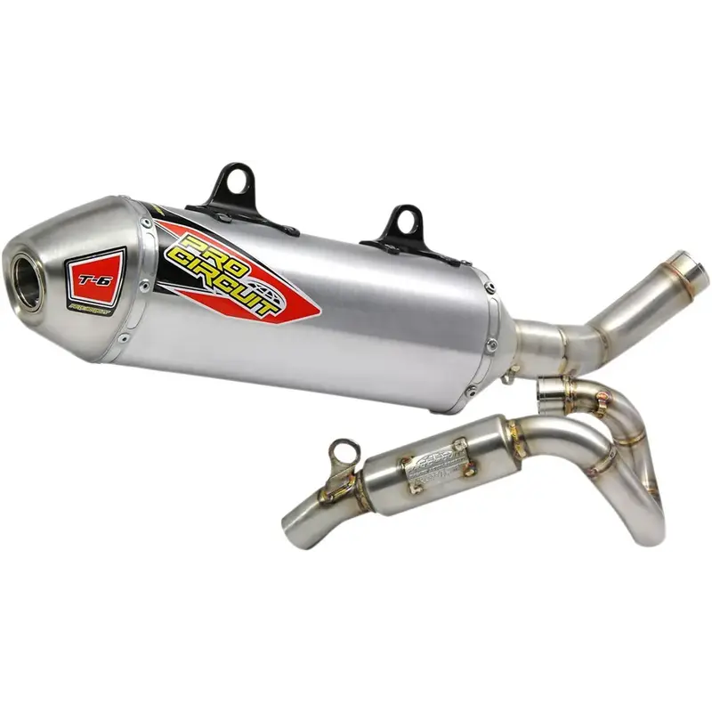 EXHAUST SYSTEM T-6 STAINLESS STEEL WITH ALUMINIUM CANISTER