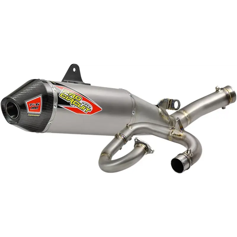 EXHAUST SYSTEM T-6 EURO STAINLESS WITH TITANIUM CANISTERS & CARBON END CAP
