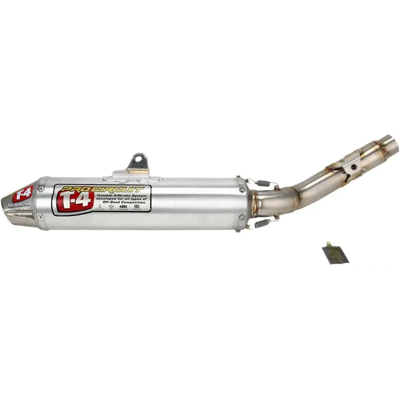 SLIP-ON MUFFLER/SILENCER T-4 STAINLESS ALUMINIUM