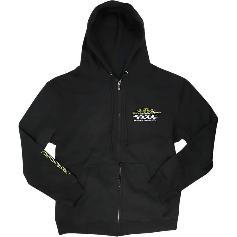 ZIP HOODY RACER BLK XXL