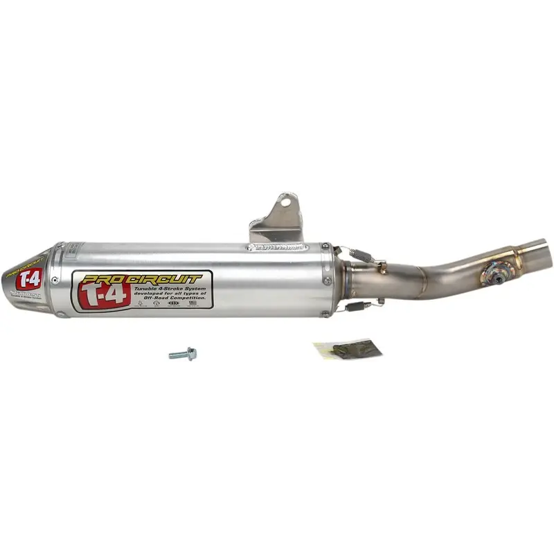 SLIP-ON MUFFLER/SILENCER T-4 STAINLESS ALUMINIUM