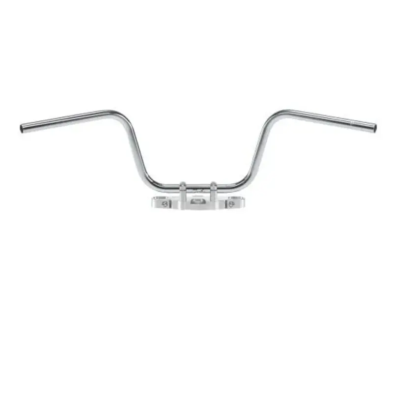 HANDLEBAR APEHANGER STEEL 25.4 CHROME PLATED, CABLE INDENT